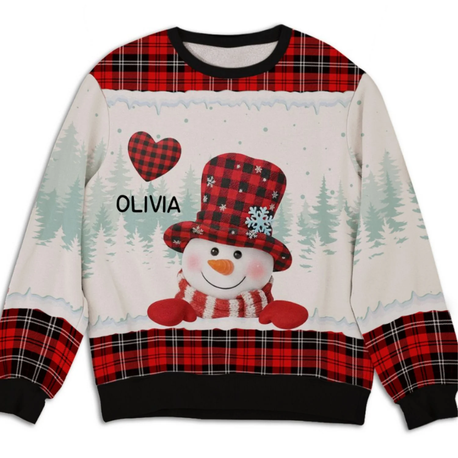 Grandma With Cute Kids - Personalized Custom All-Over-Print Sweatshirt - Image 6