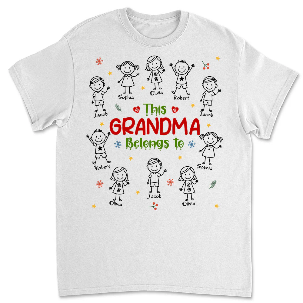 Grandma With Her Loves - Personalized Custom Shirt