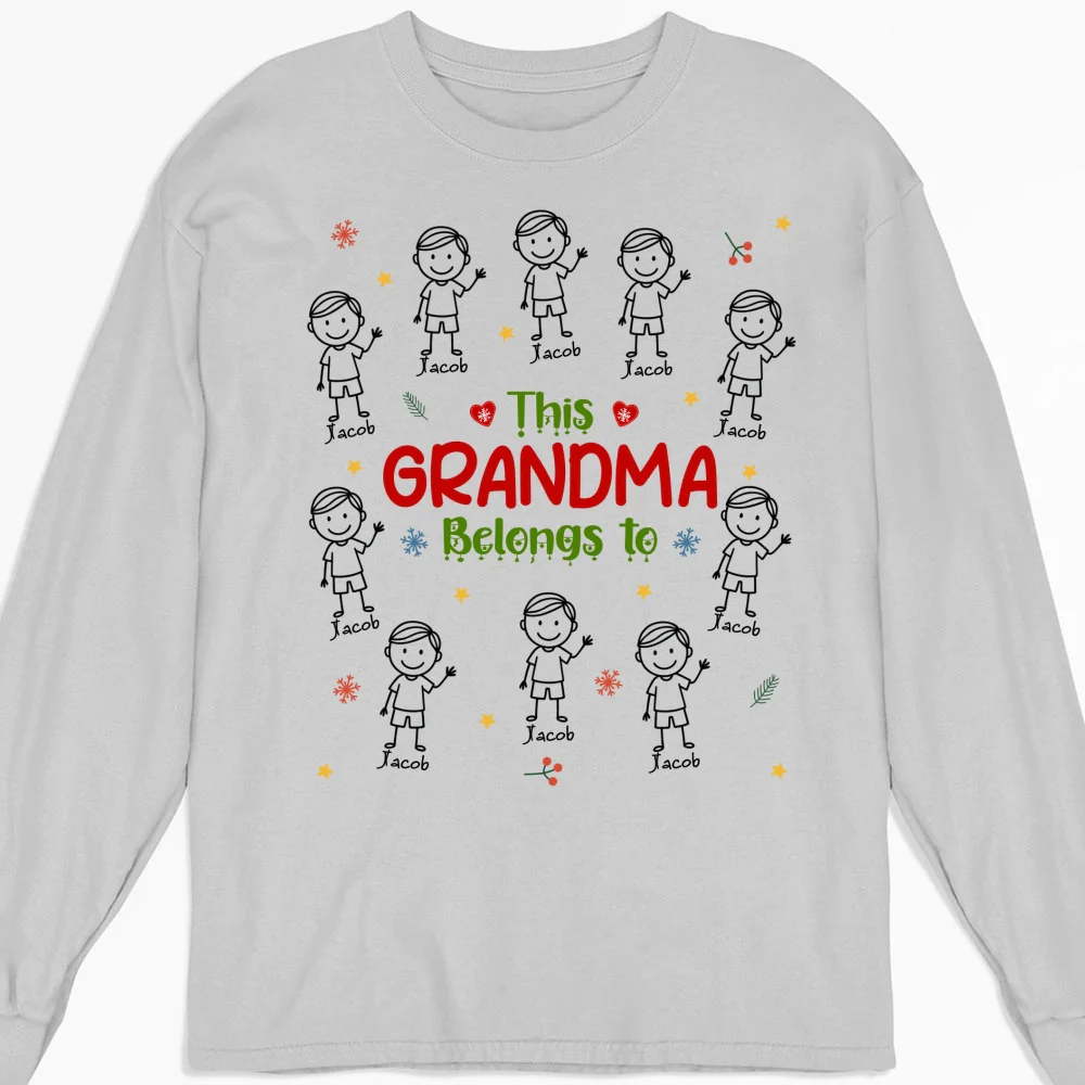 Grandma With Her Loves - Personalized Custom Shirt - Image 14
