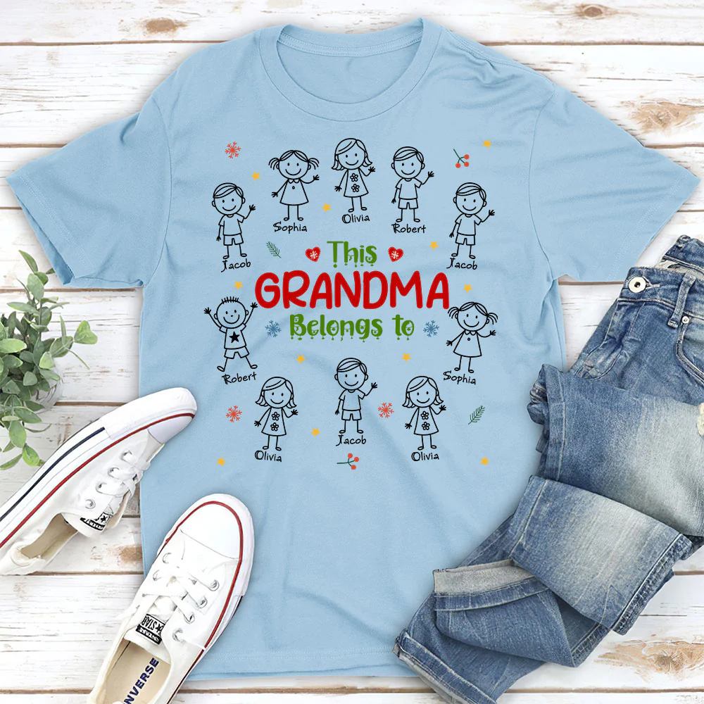 Grandma With Her Loves - Personalized Custom Shirt - Image 2