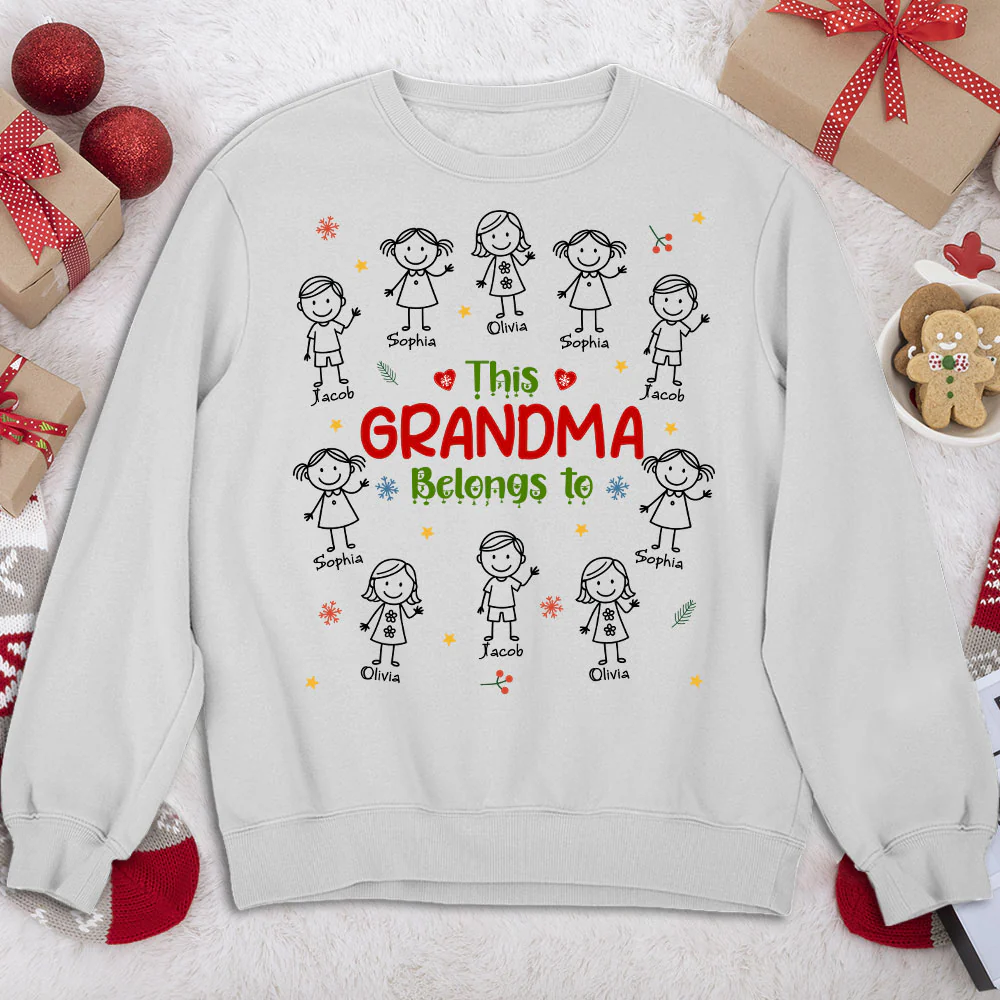 Grandma With Her Loves - Personalized Custom Shirt - Image 6