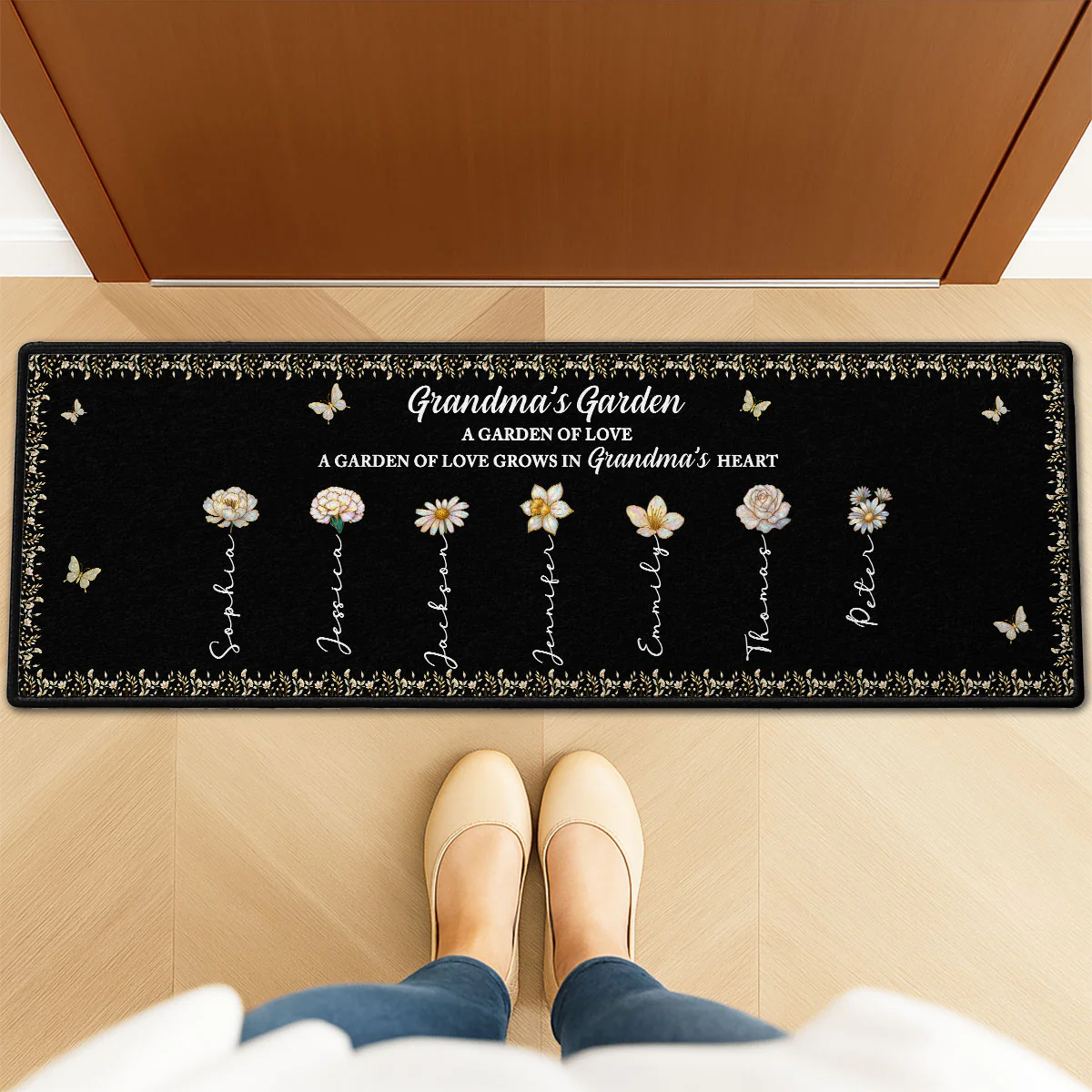 Grandma's Garden - Personalized Custom Runner Rug - Image 3