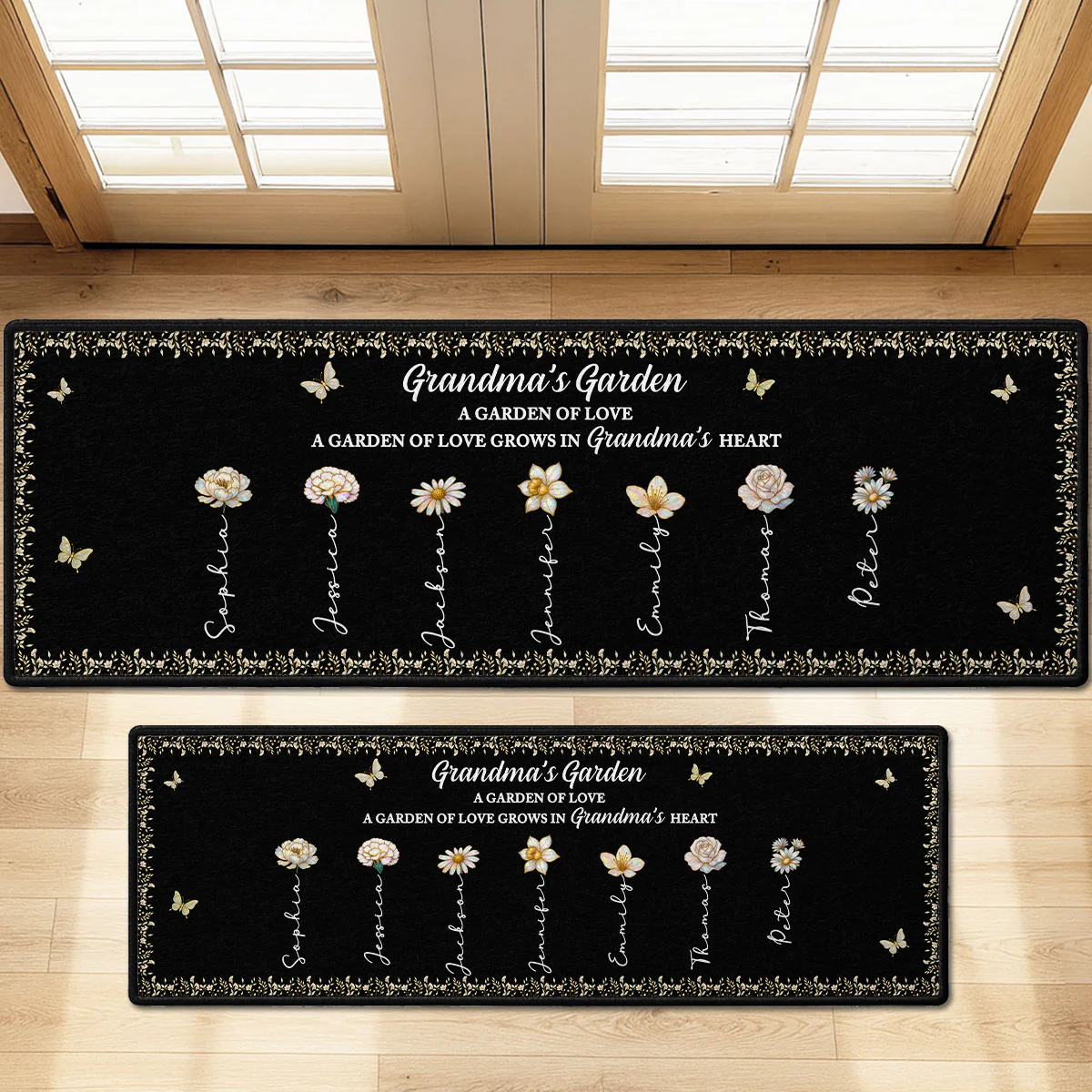 Grandma's Garden - Personalized Custom Runner Rug - Image 4