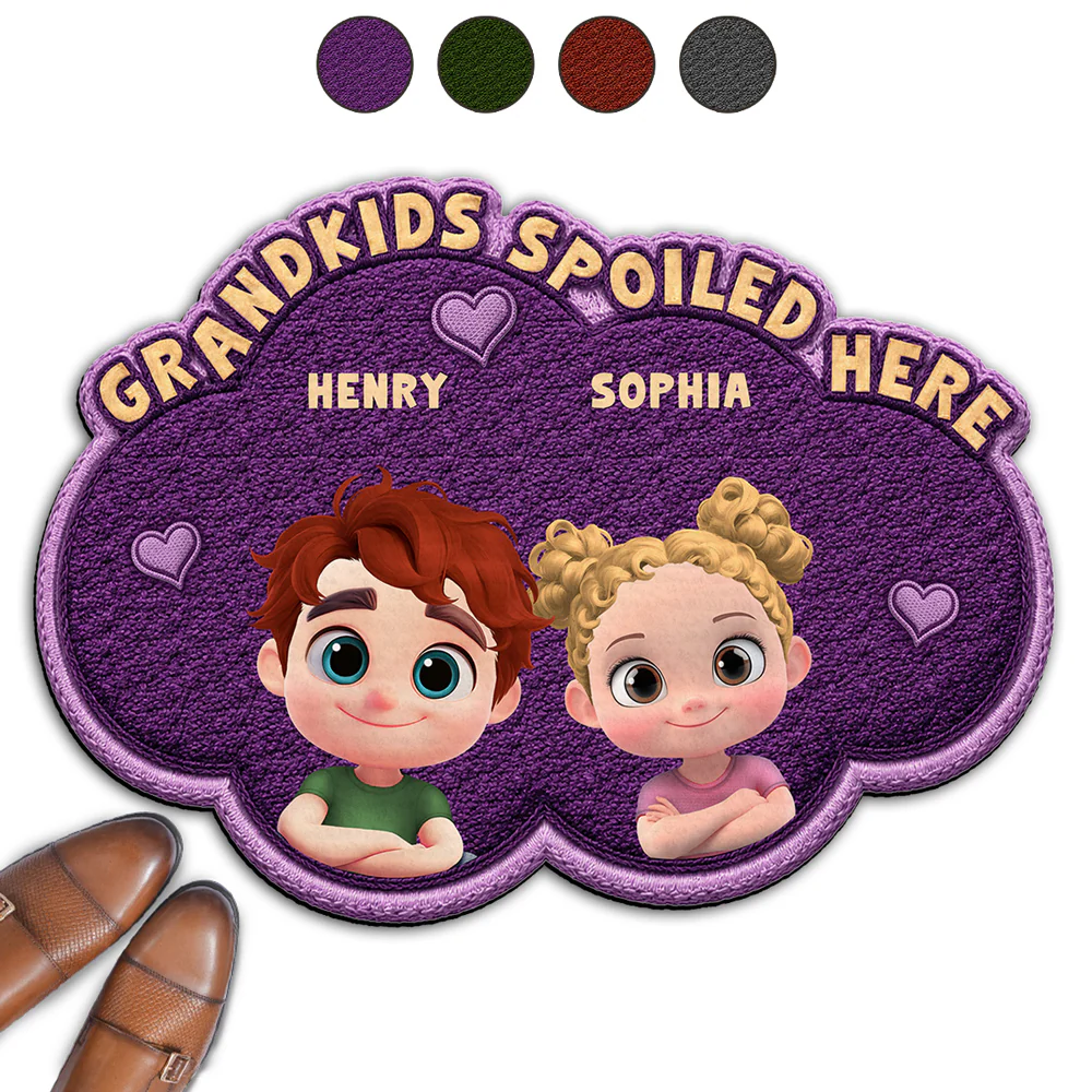 Grandmas Little Makers Multicolor - Personalized Custom Doormat