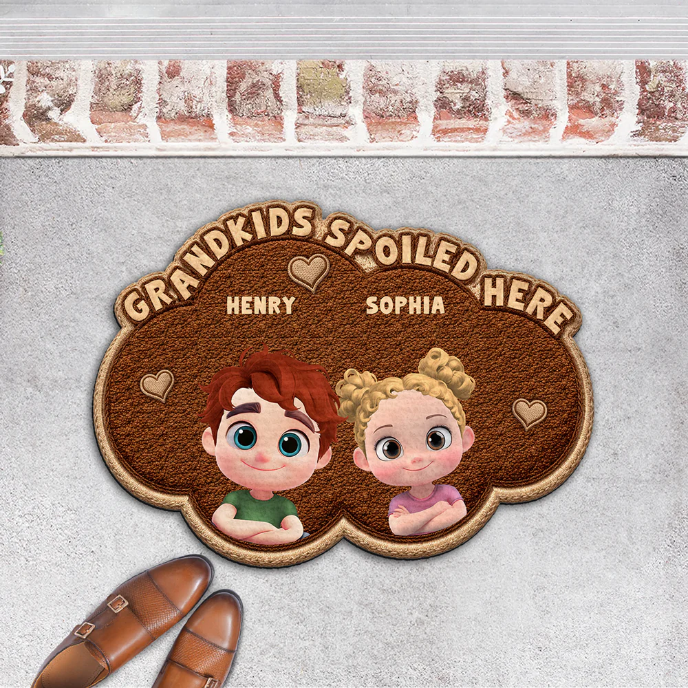 Grandmas Little Makers - Personalized Custom Doormat - Image 4