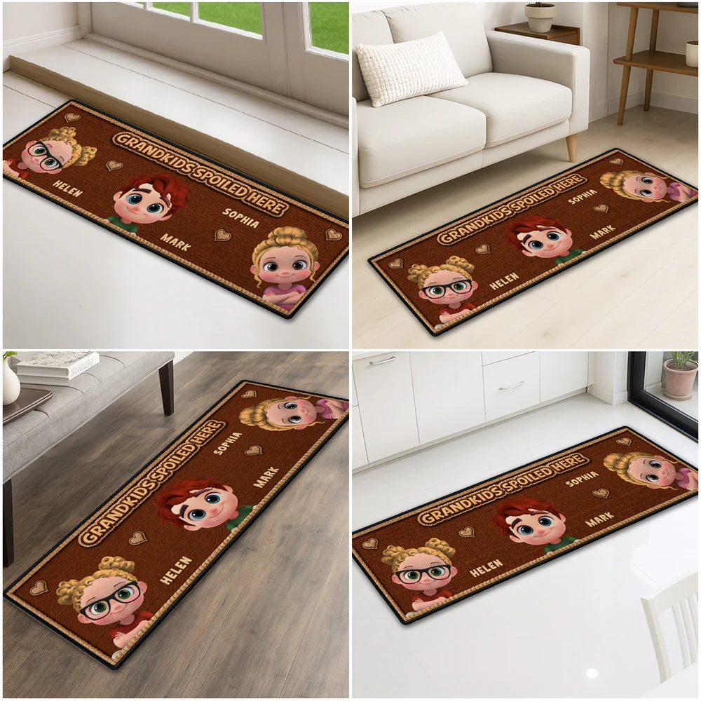 Grandmas Little Makers - Personalized Custom Runner Rug - Image 2