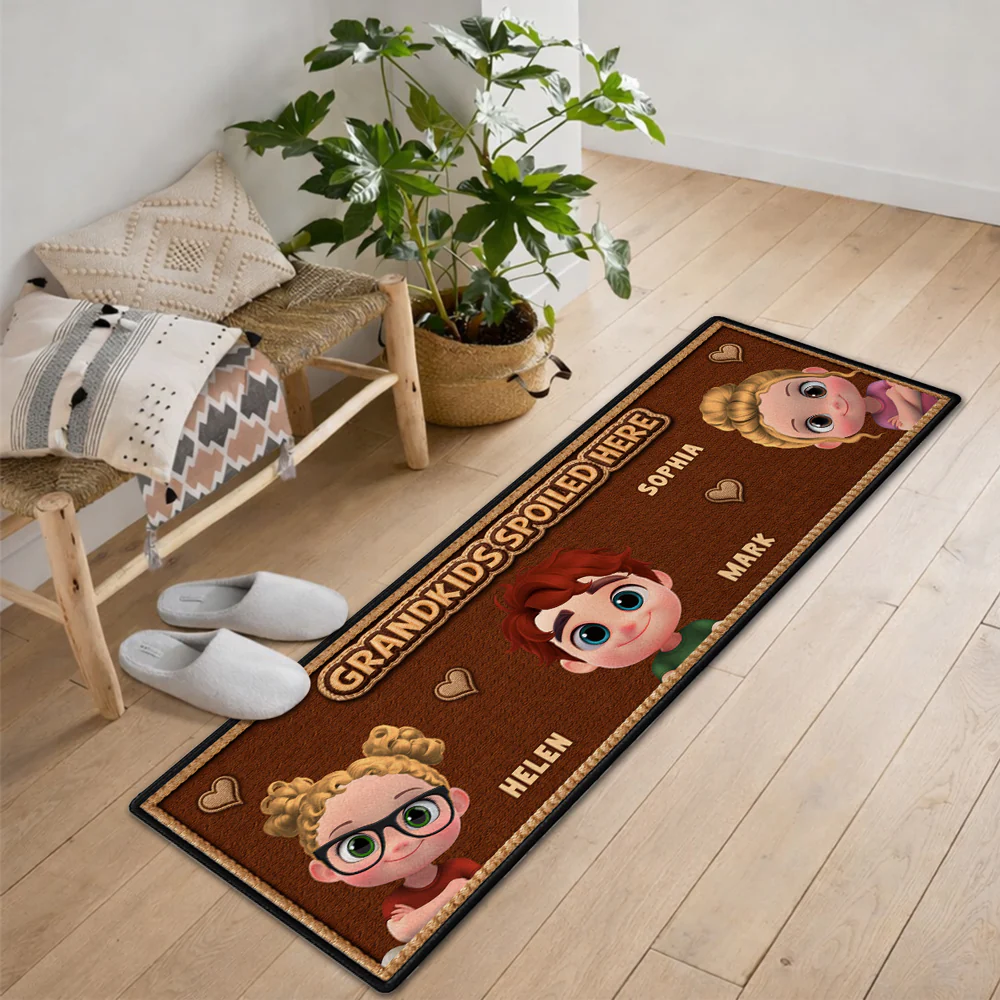 Grandmas Little Makers - Personalized Custom Runner Rug - Image 5