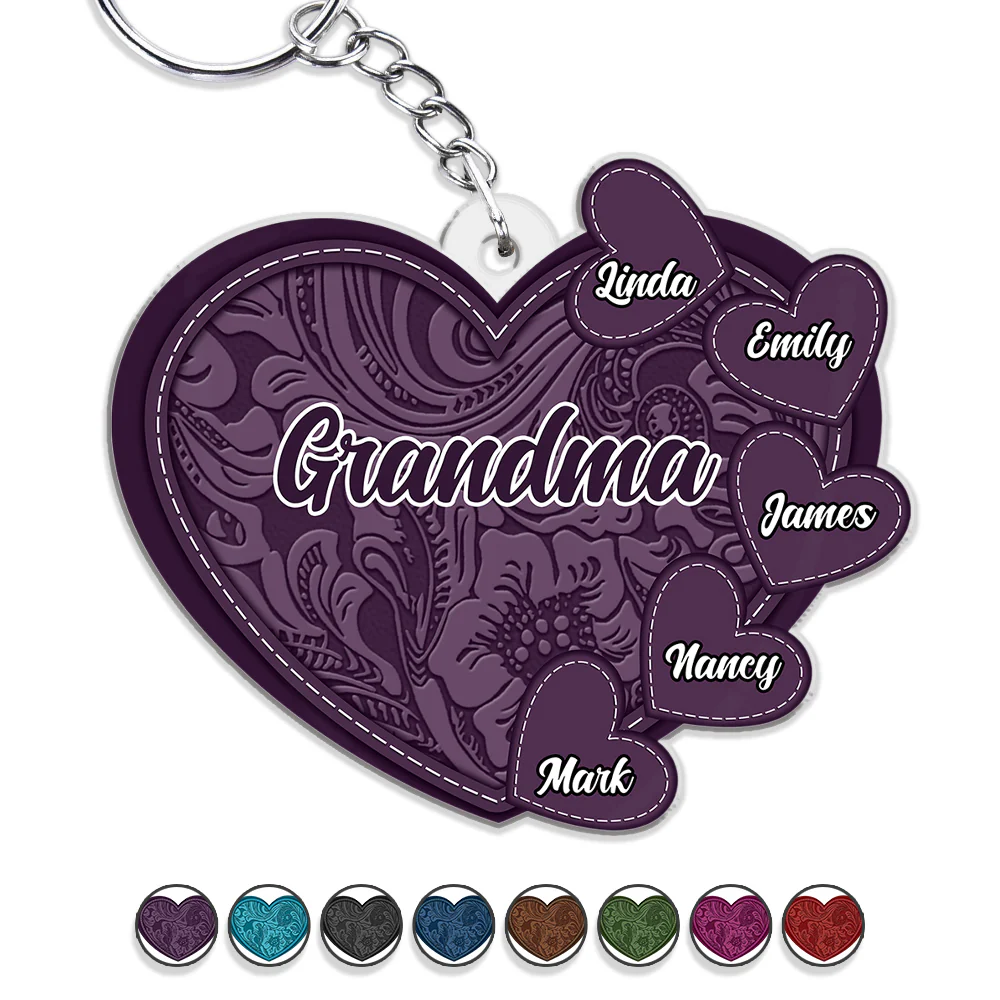 Grandma's Little Sweethearts - Personalized Custom Acrylic Keychain