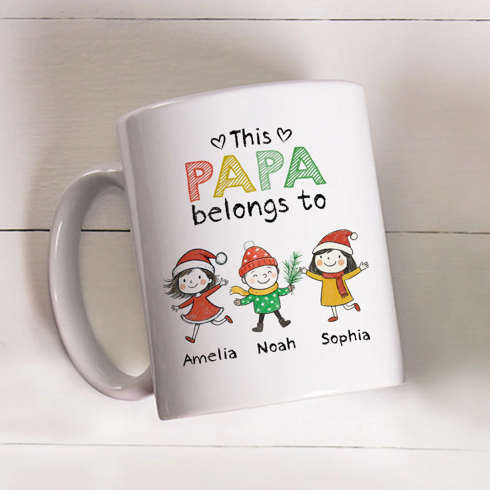Grandpa Always Makes Life Better - Personalized Custom Coffee Mug - Image 3