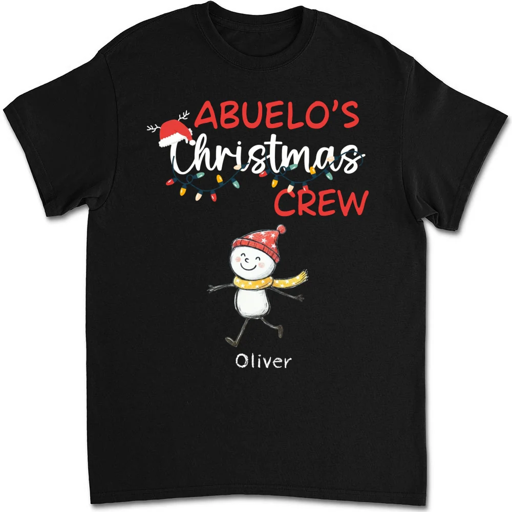Grandpa Christmas Crew Always Ready - Personalized Custom Shirt - Image 7