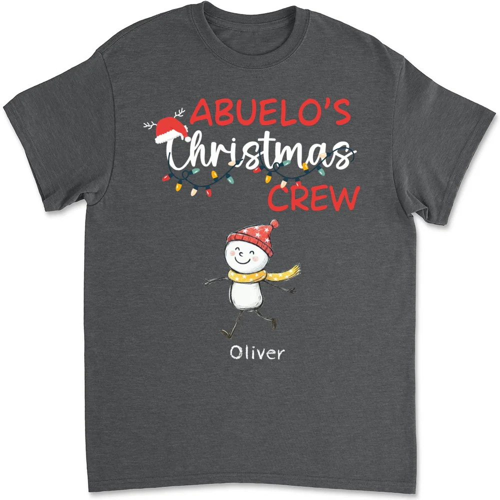 Grandpa Christmas Crew Always Ready - Personalized Custom Shirt - Image 8
