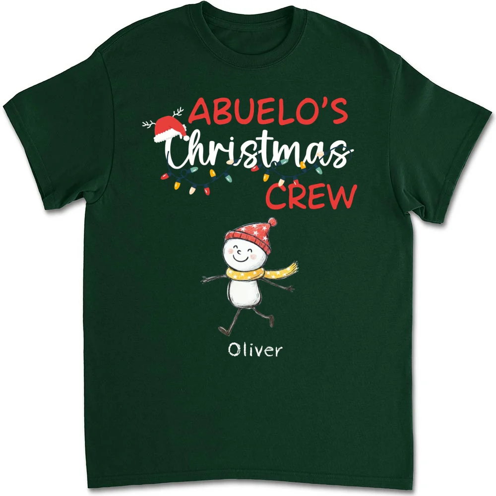 Grandpa Christmas Crew Always Ready - Personalized Custom Shirt - Image 9