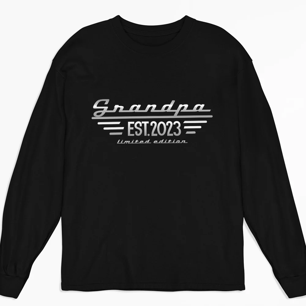 Grandpa Established - Personalized Custom Shirt - Image 3