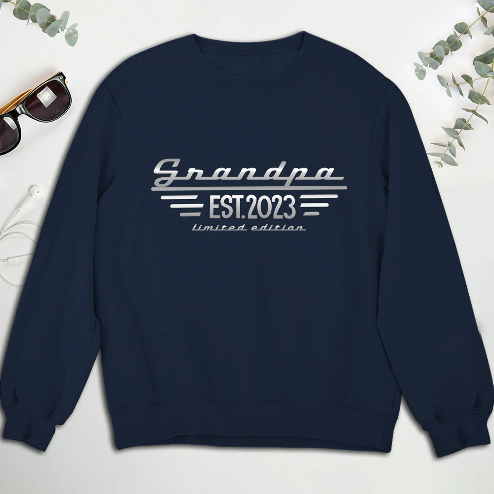 Grandpa Established - Personalized Custom Shirt - Image 5