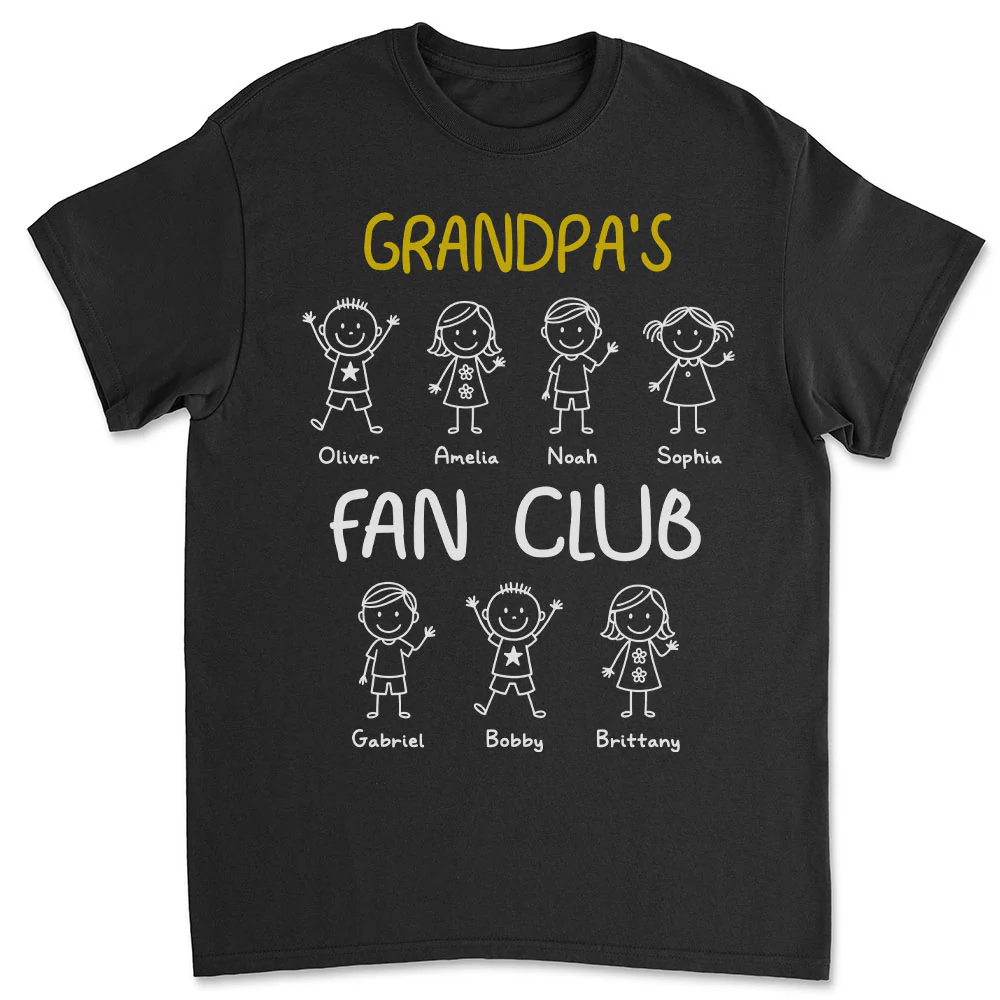 Grandpa Fan Club - Personalized Custom Shirt