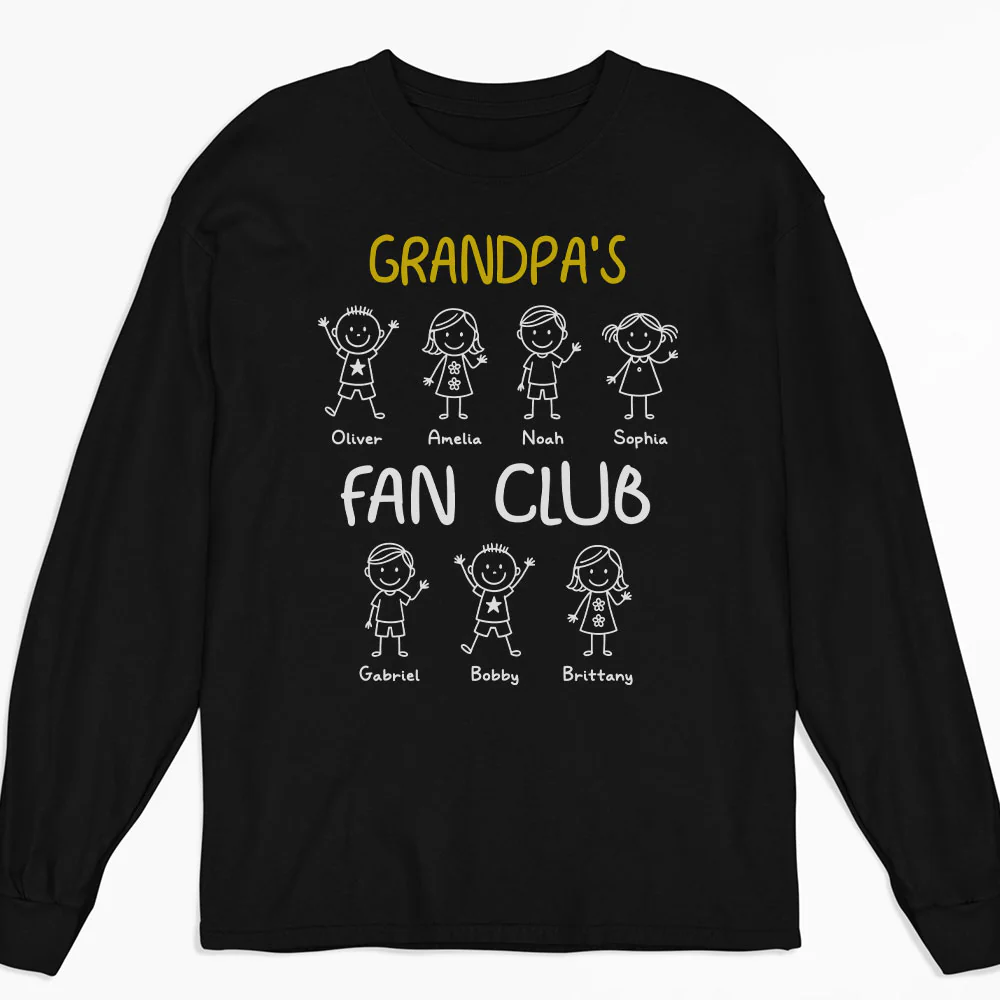 Grandpa Fan Club - Personalized Custom Shirt - Image 3