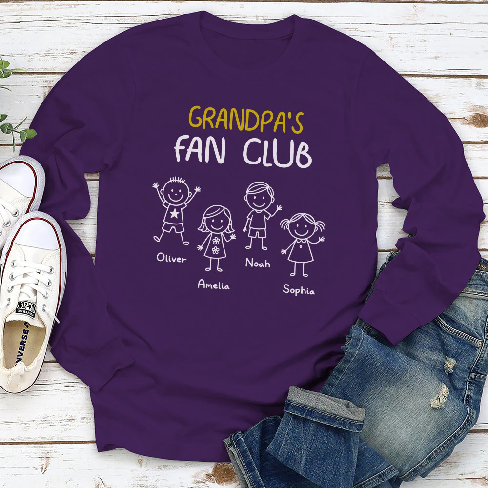 Grandpa Fan Club - Personalized Custom Shirt - Image 5