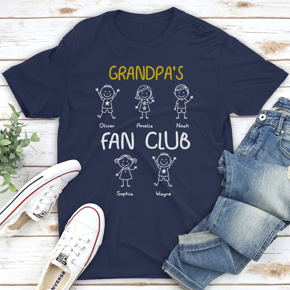 Grandpa Fan Club - Personalized Custom Shirt - Image 6
