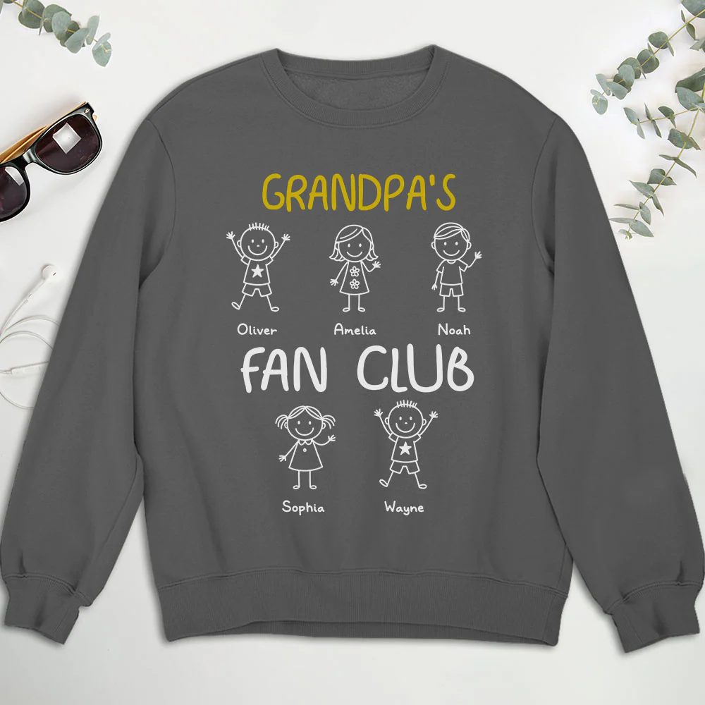 Grandpa Fan Club - Personalized Custom Shirt - Image 7