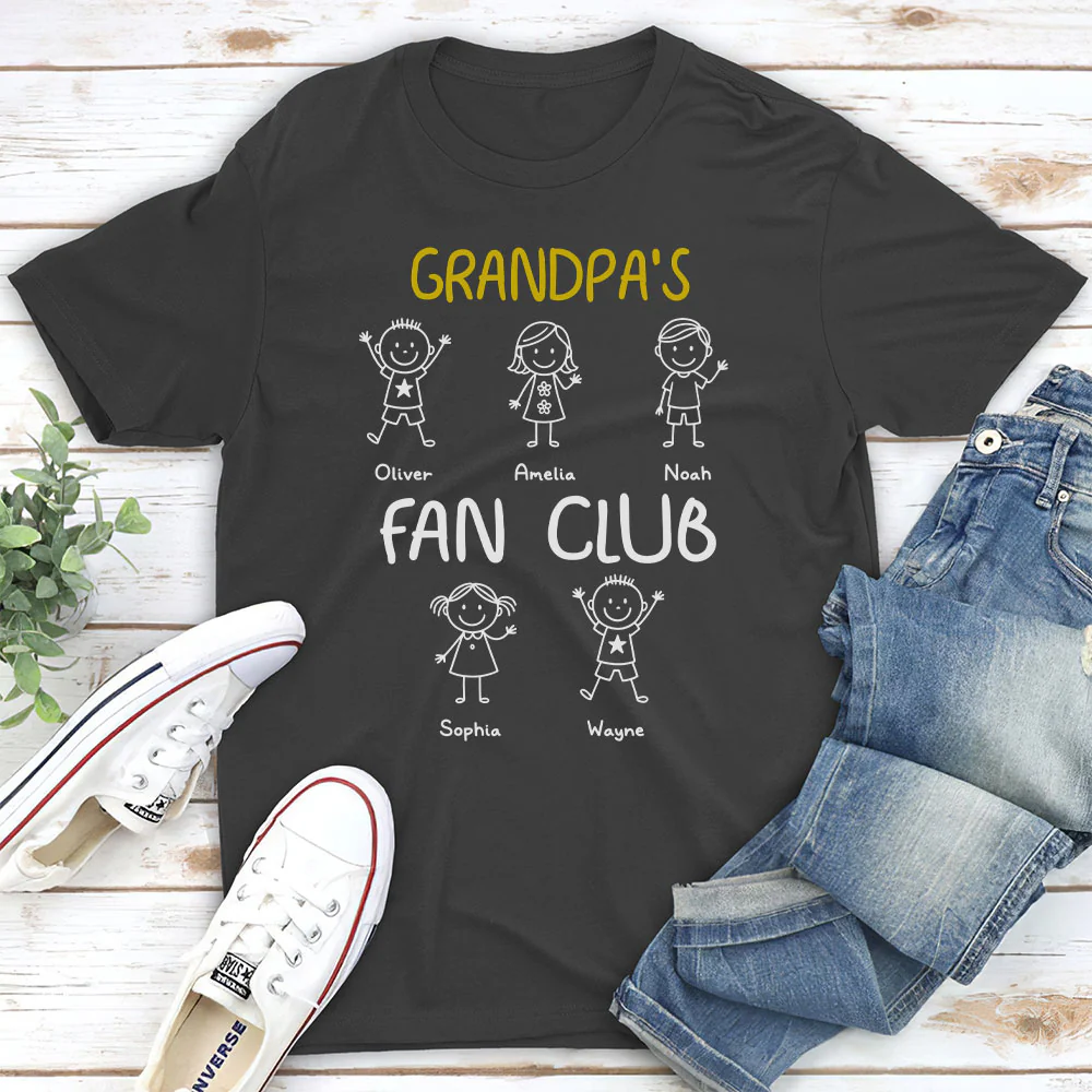 Grandpa Fan Club - Personalized Custom Shirt - Image 9