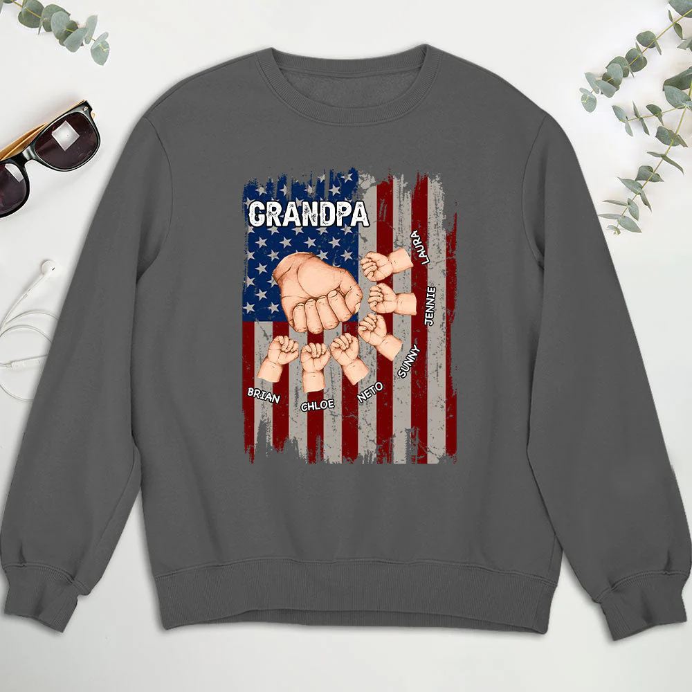 Grandpa Is Like Dad Without Rules - Personalized Custom Shirt - Image 4