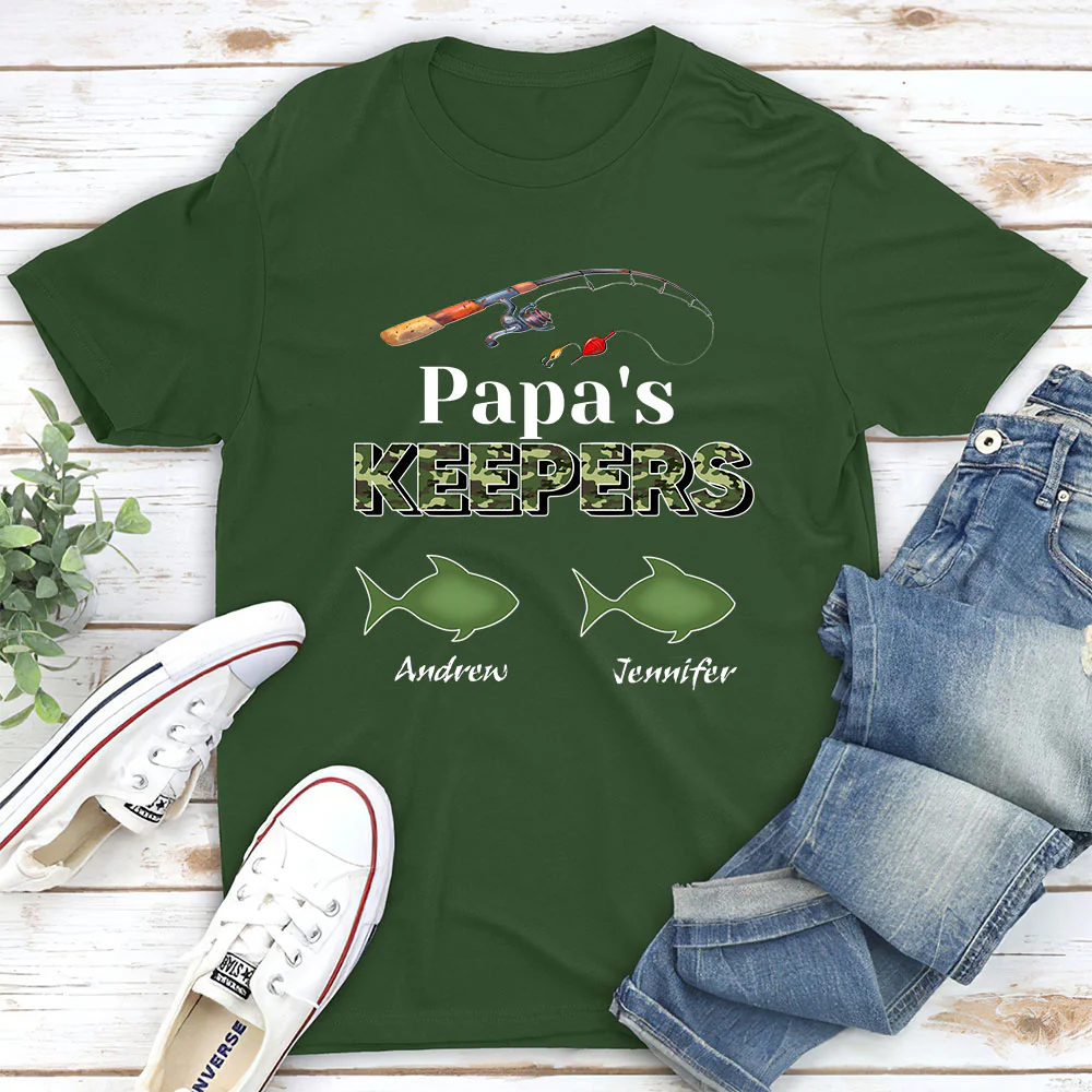 Grandpa Keepers - Personalized Custom Shirt - Image 2