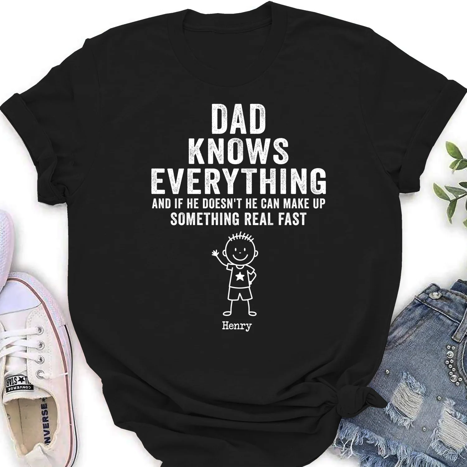 Grandpa Knows Everything - Personalized Custom Shirt - Image 16