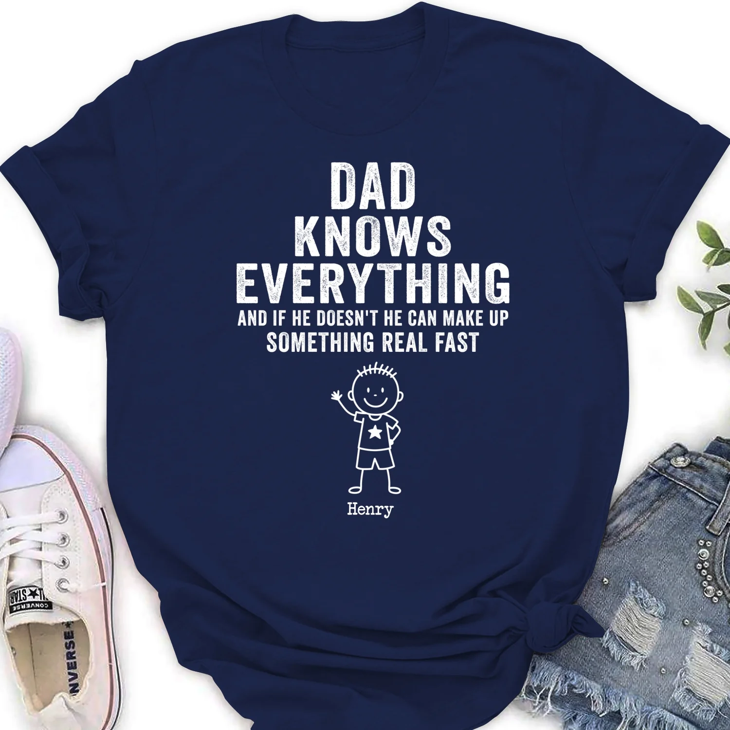 Grandpa Knows Everything - Personalized Custom Shirt - Image 18