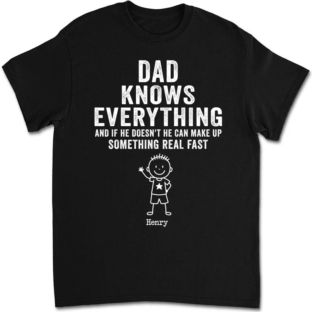 Grandpa Knows Everything - Personalized Custom Shirt - Image 6