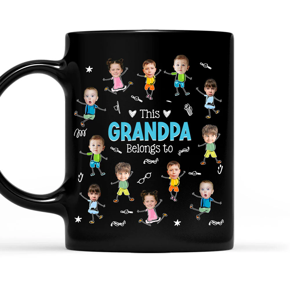Grandpa This Belongs - Personalized Custom Coffee Mug
