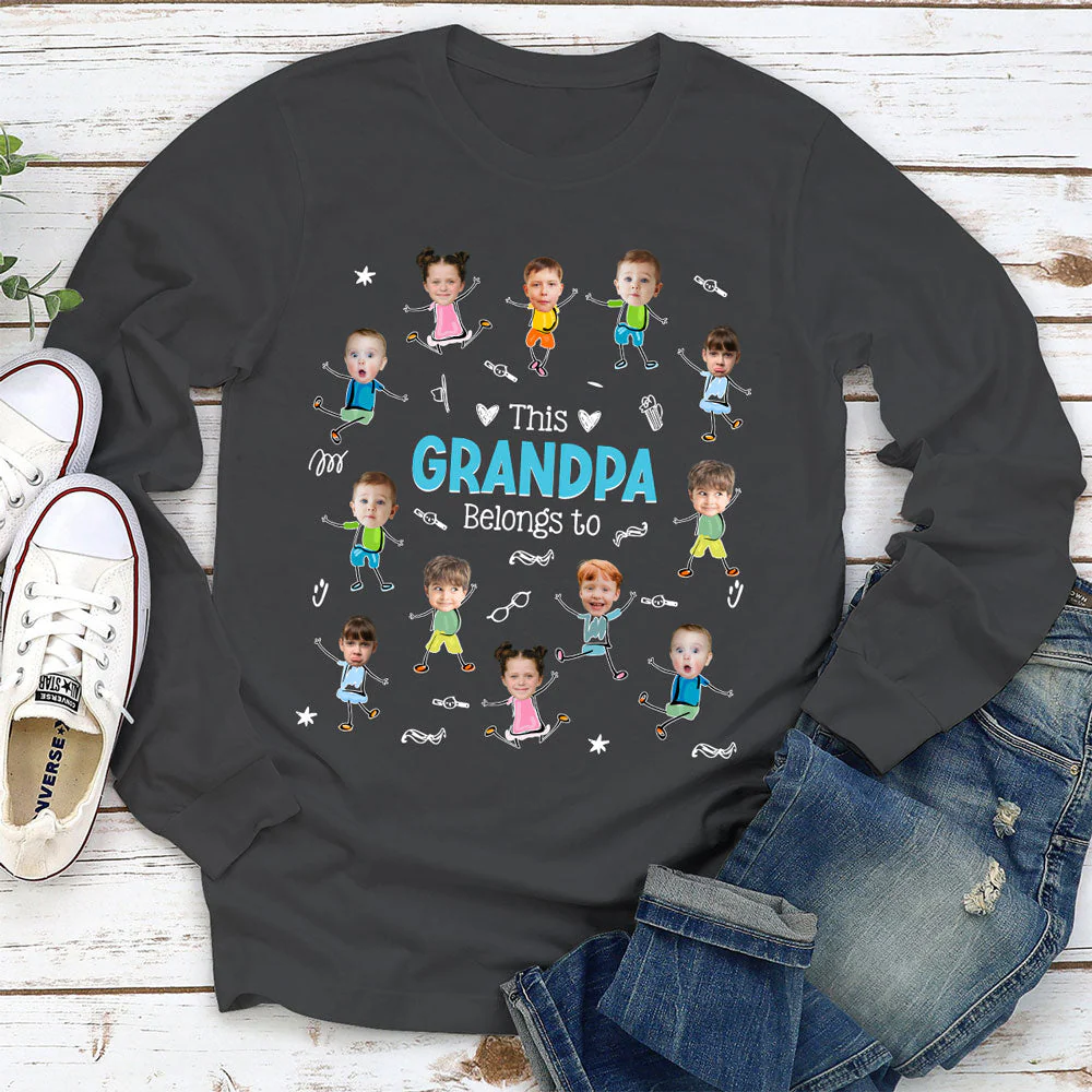 Grandpa This Belongs - Personalized Custom Shirt - Image 4