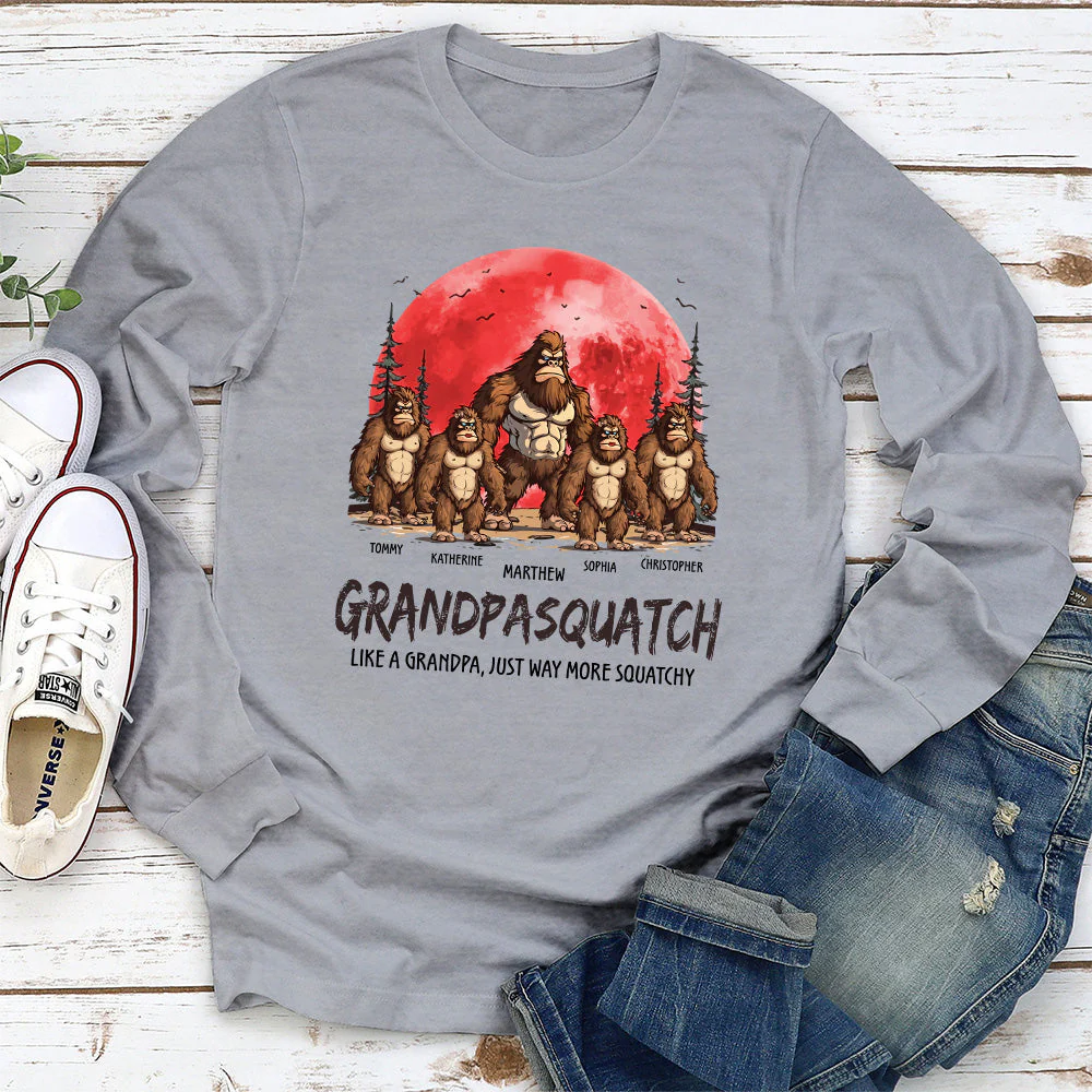 Grandpasquatch And Grandmasquatch - Personalized Custom Shirt - Image 3