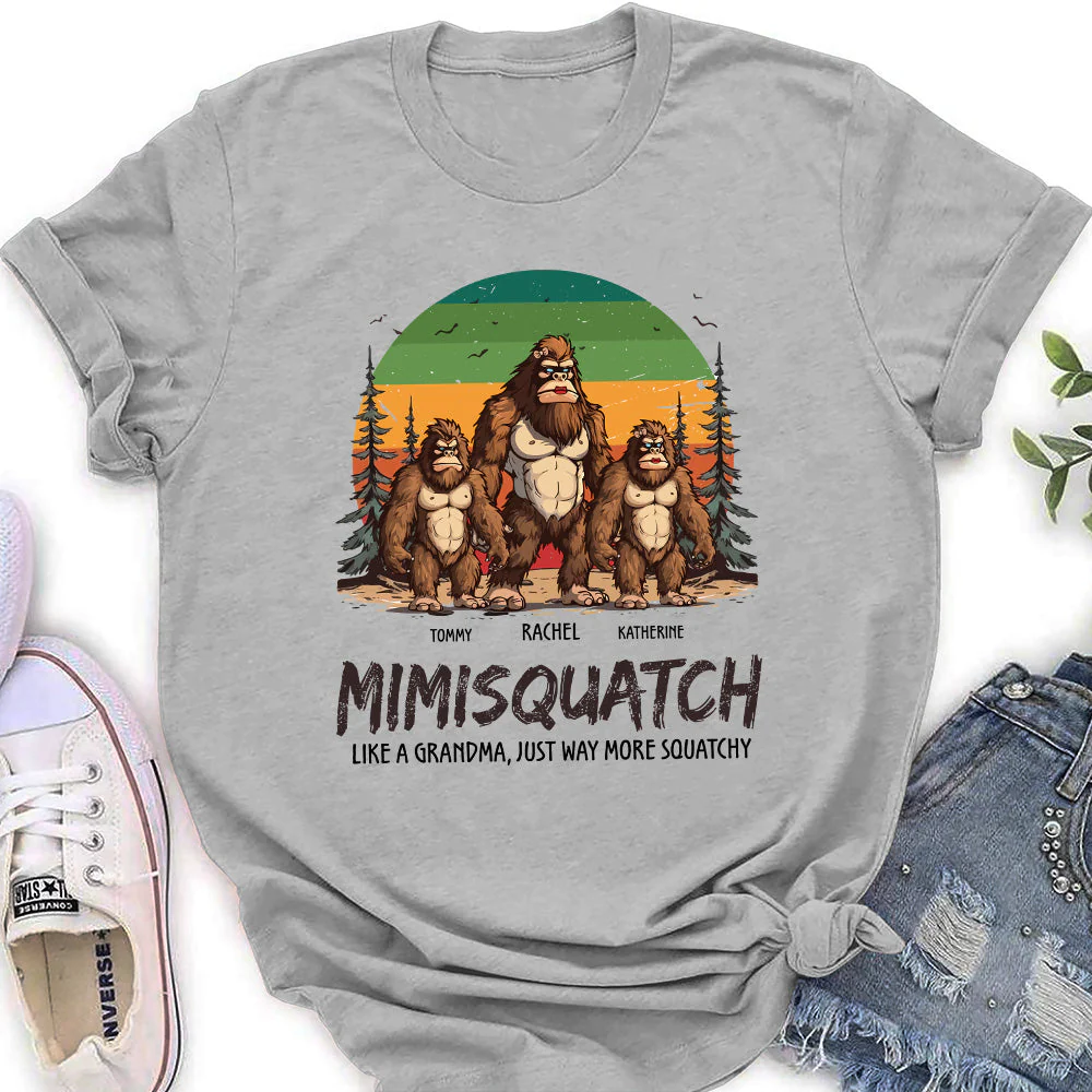 Grandpasquatch And Grandmasquatch - Personalized Custom Shirt - Image 5