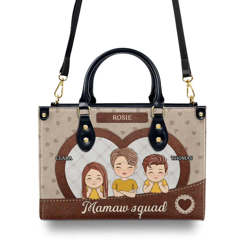 Granmy Squad - Personalized Custom Leather Bag - Image 2