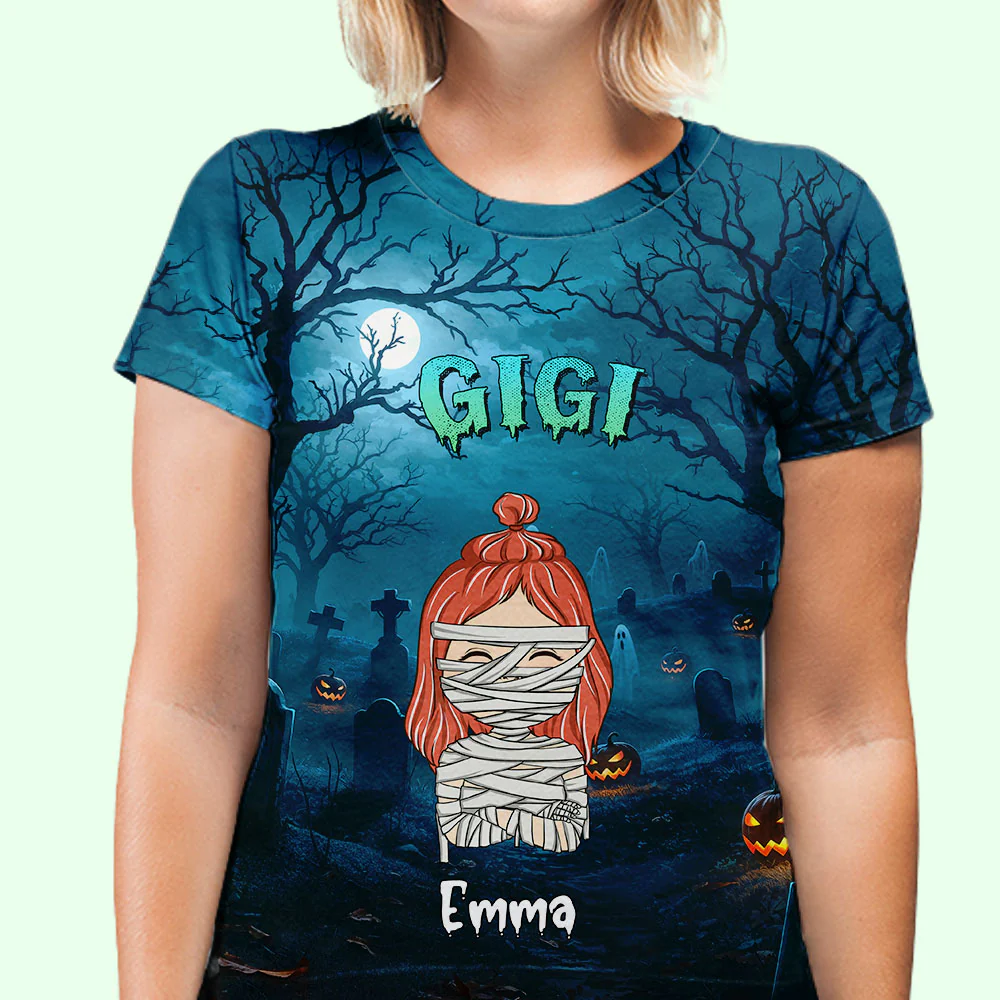Granny Of My Babies - Personalized Custom All-over-print T-shirt - Image 3