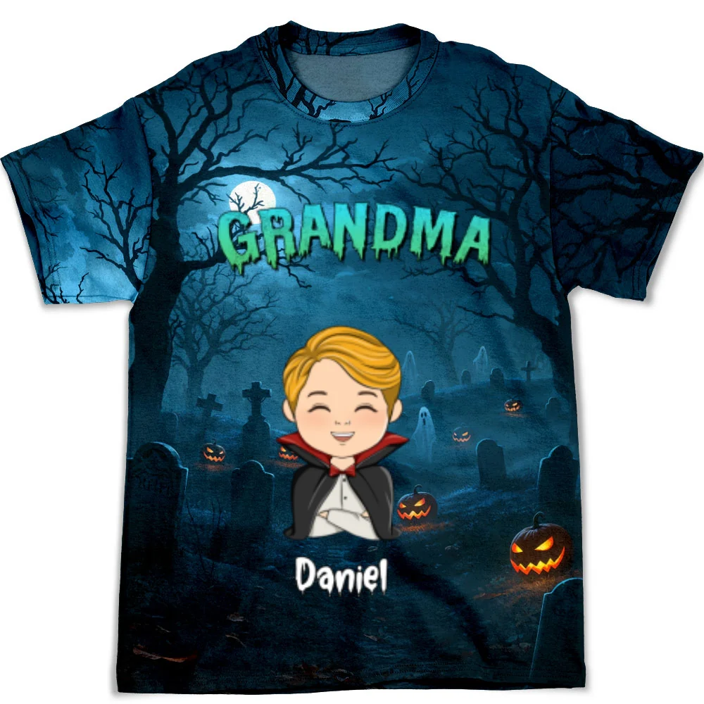 Granny Of My Babies - Personalized Custom All-over-print T-shirt - Image 6