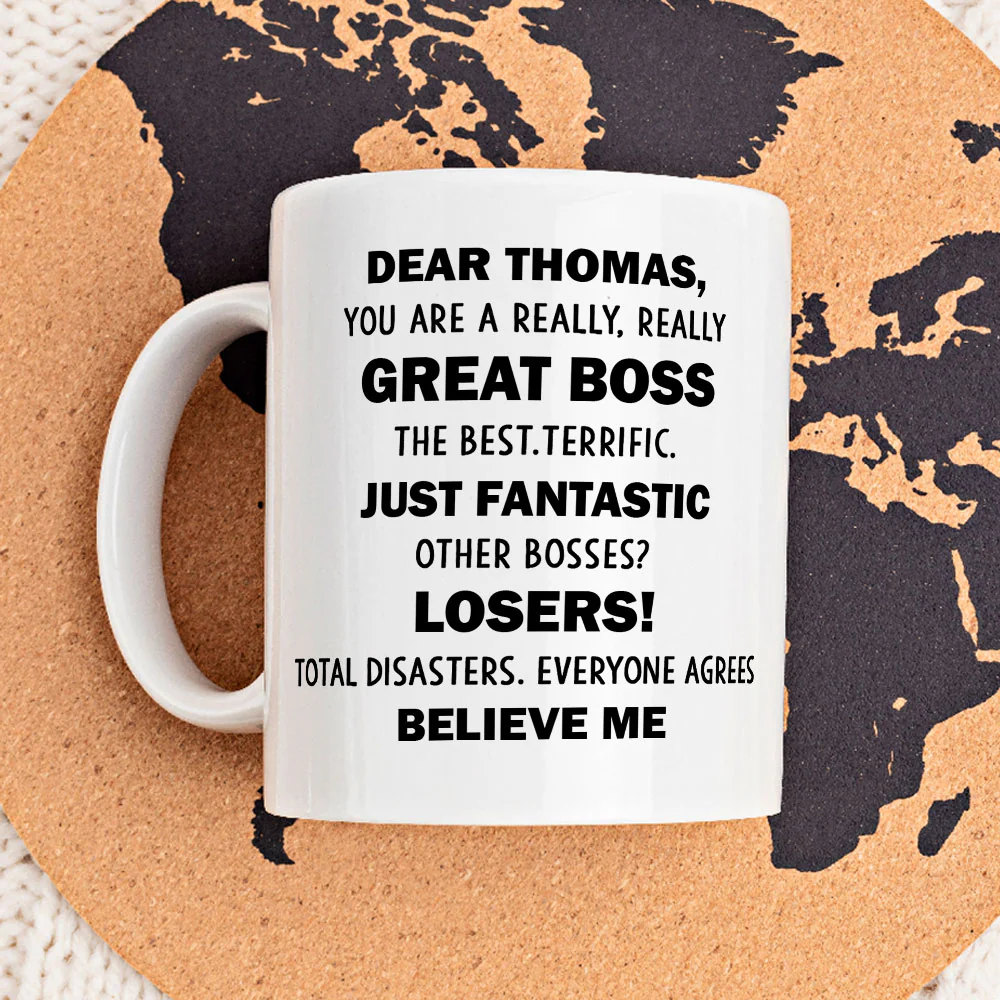 Great Boss - Personalized Custom Coffee Mug - Image 2