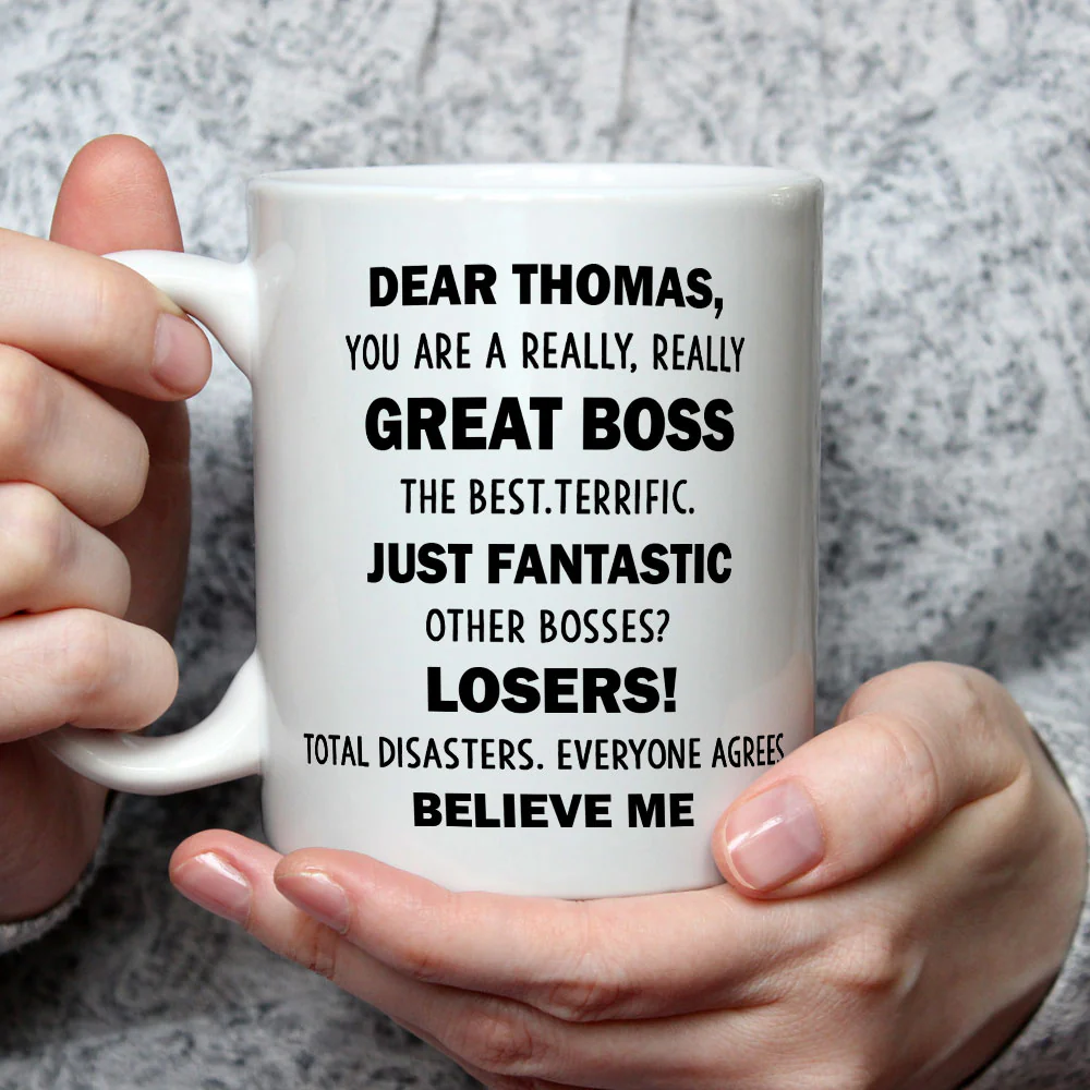 Great Boss - Personalized Custom Coffee Mug - Image 4