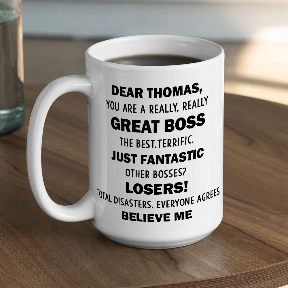 Great Boss - Personalized Custom Coffee Mug - Image 6