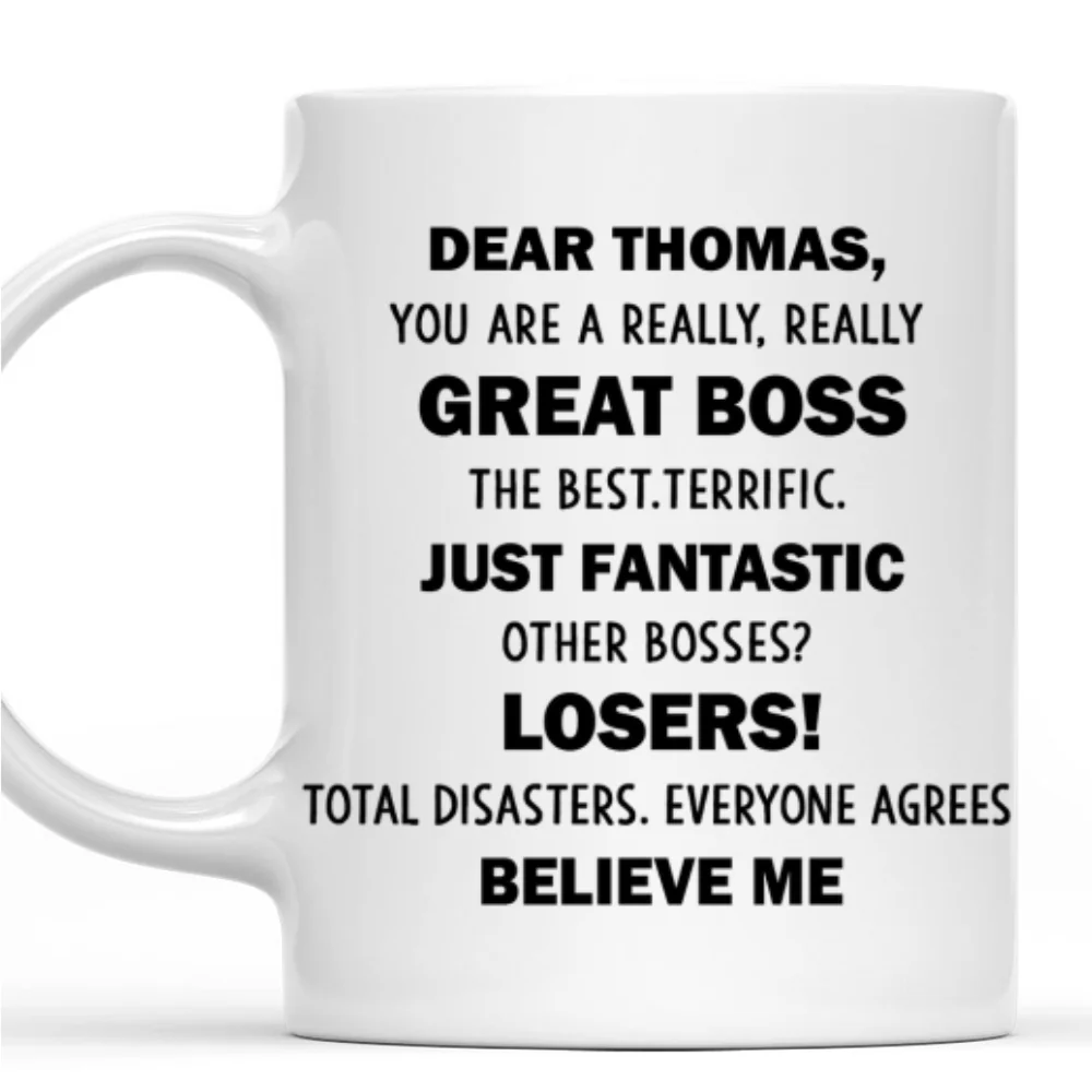 Great Boss - Personalized Custom Coffee Mug - Image 7