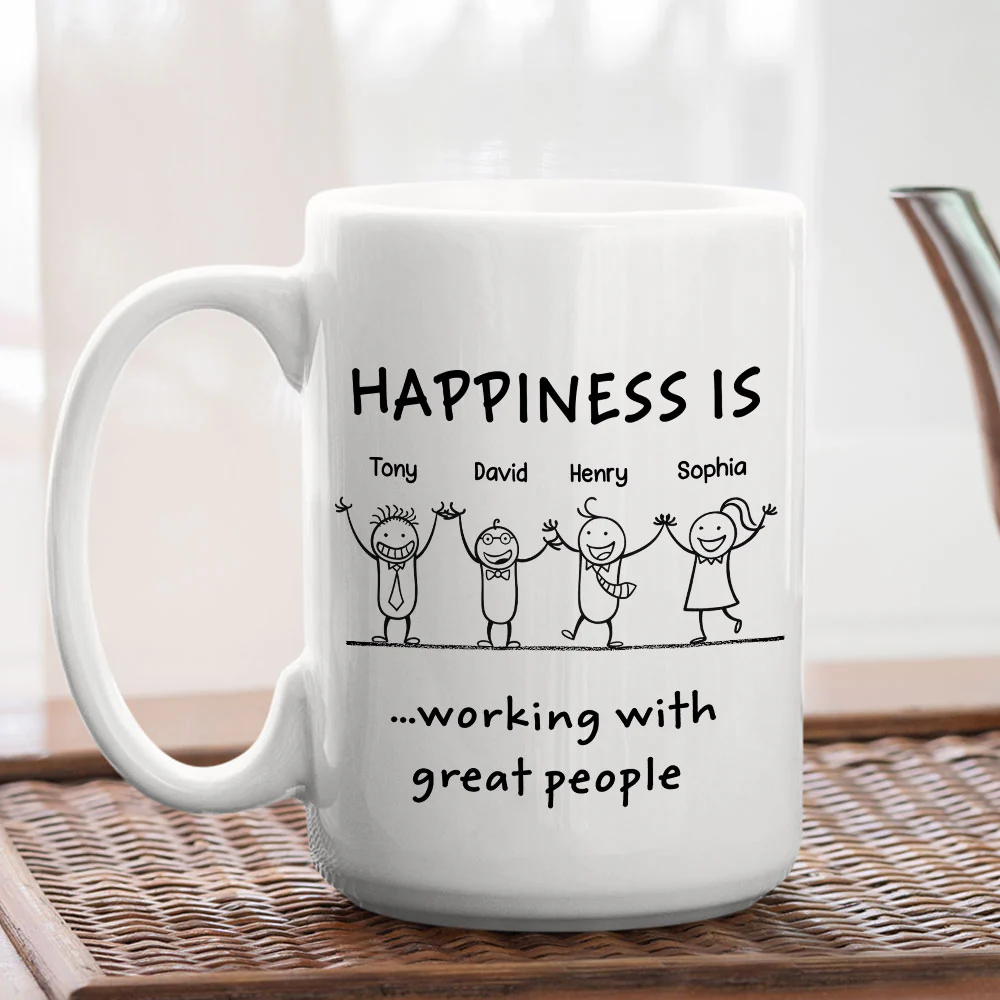 Great Colleagues - Personalized Custom Coffee Mug - Image 4