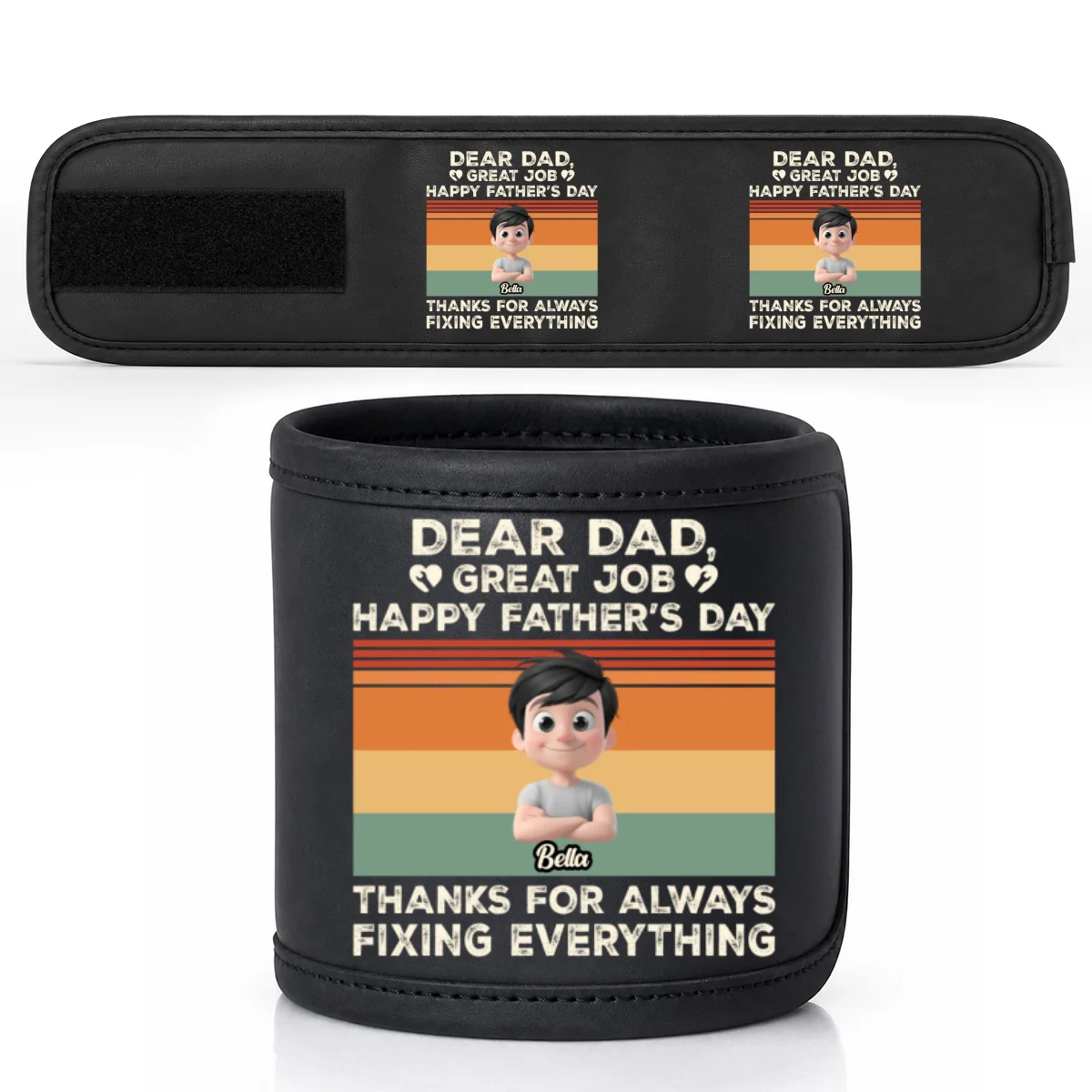 Great Dad Fixs Everything - Personalized Custom Magnetic Tool Wristband - Image 7