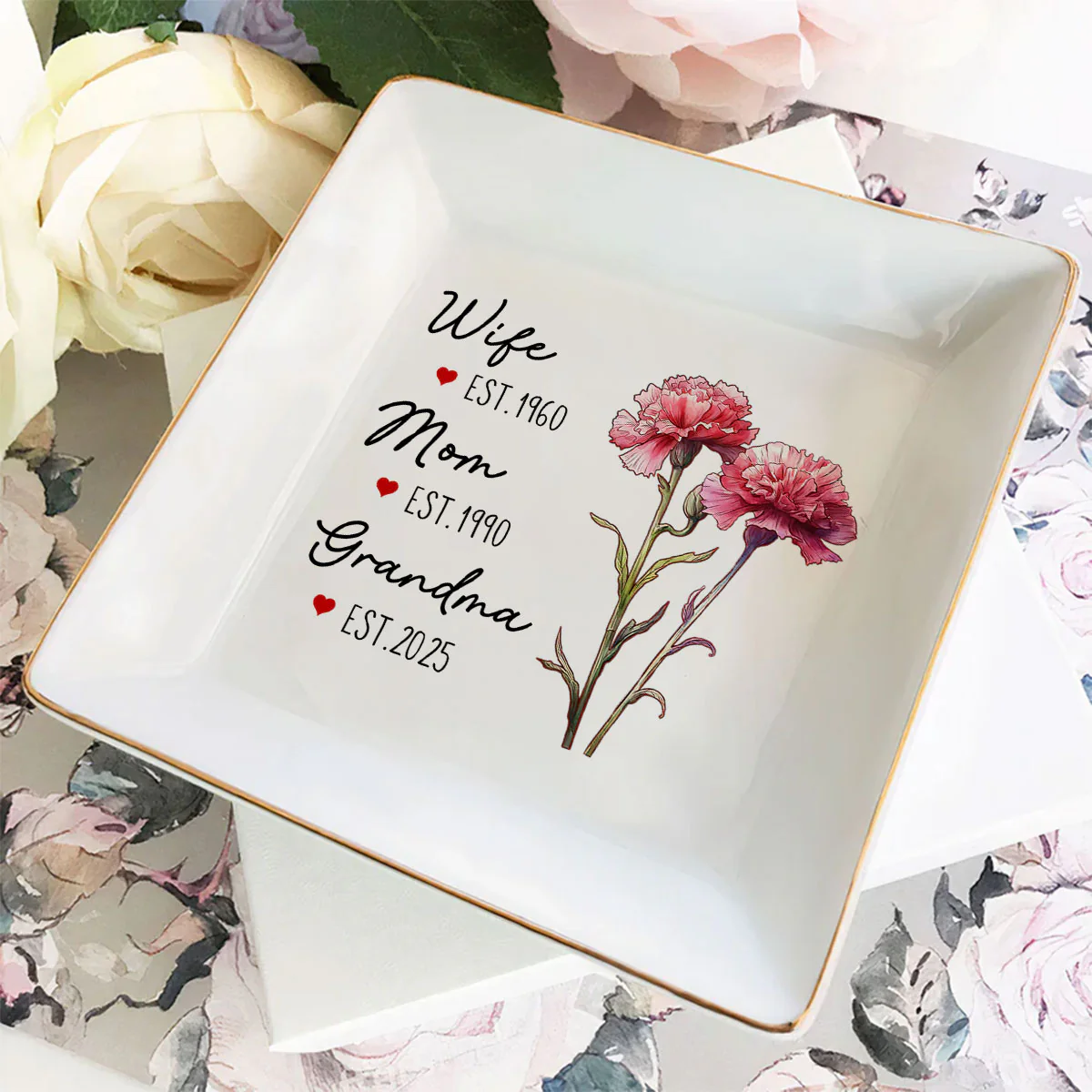 Great Grandma - Personalized Custom Jewelry Dish - Image 3