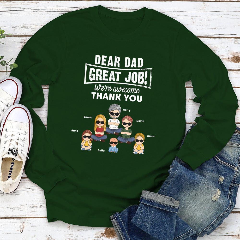 Great Job Thank You - Personalized Custom Long Sleeve T-shirt - Image 2