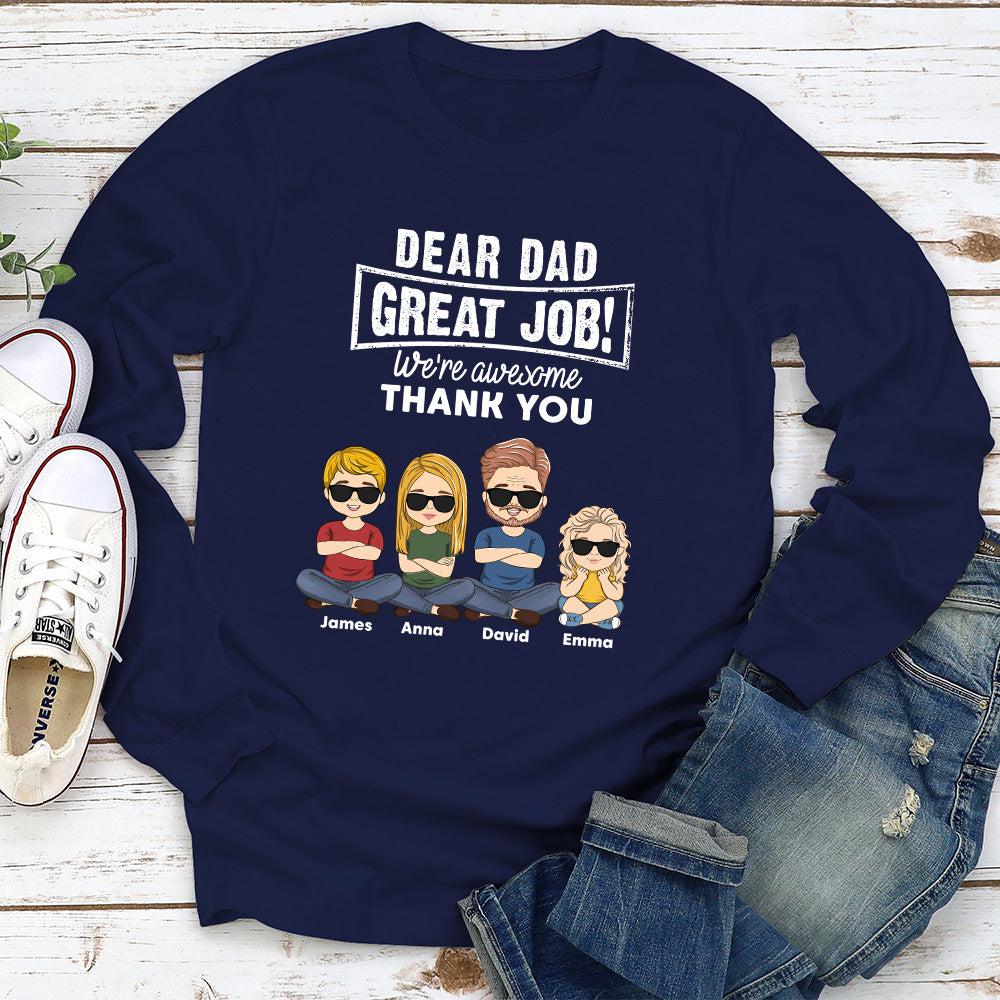 Great Job Thank You - Personalized Custom Long Sleeve T-shirt - Image 3