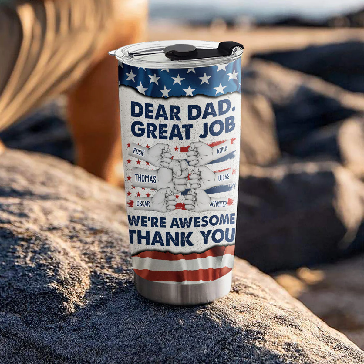 Great Job We Are Awesome - Personalized Custom Tumbler - Image 4