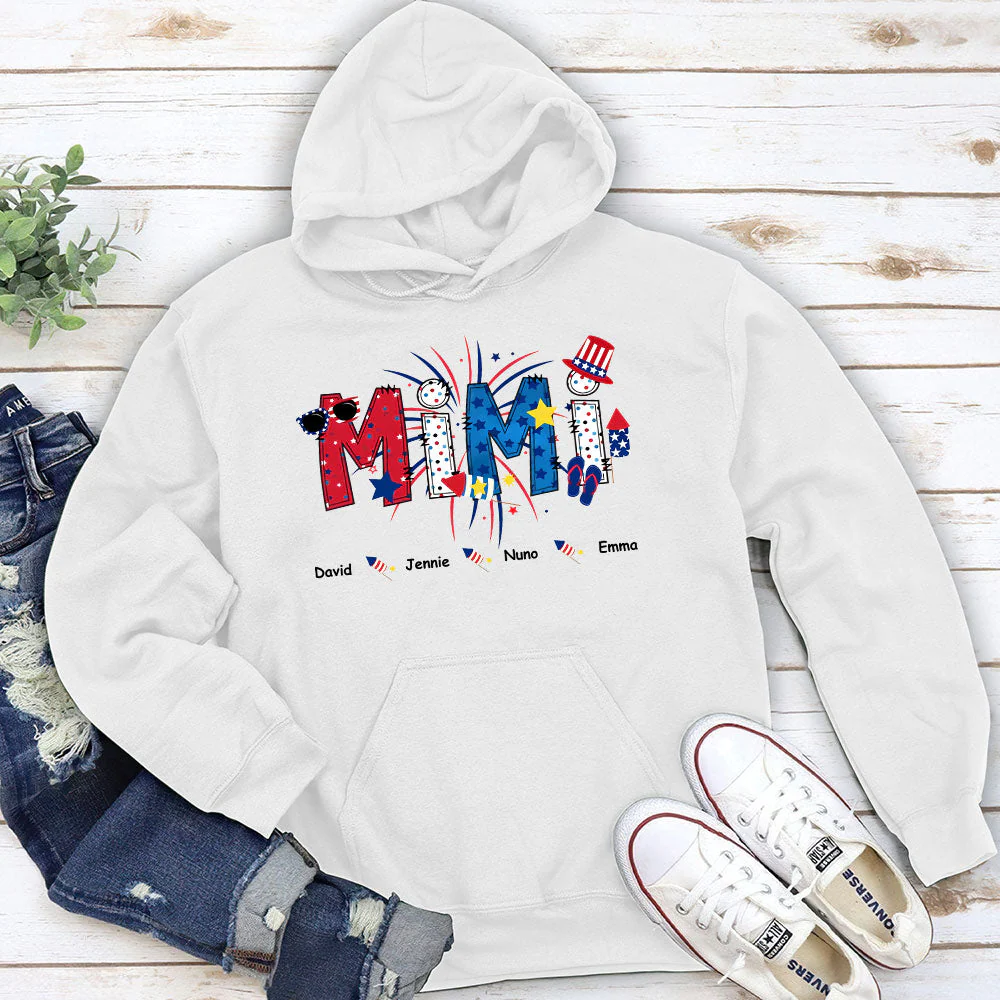 Great Mom Happy Holidays - Personalized Custom Hoodie - Image 3