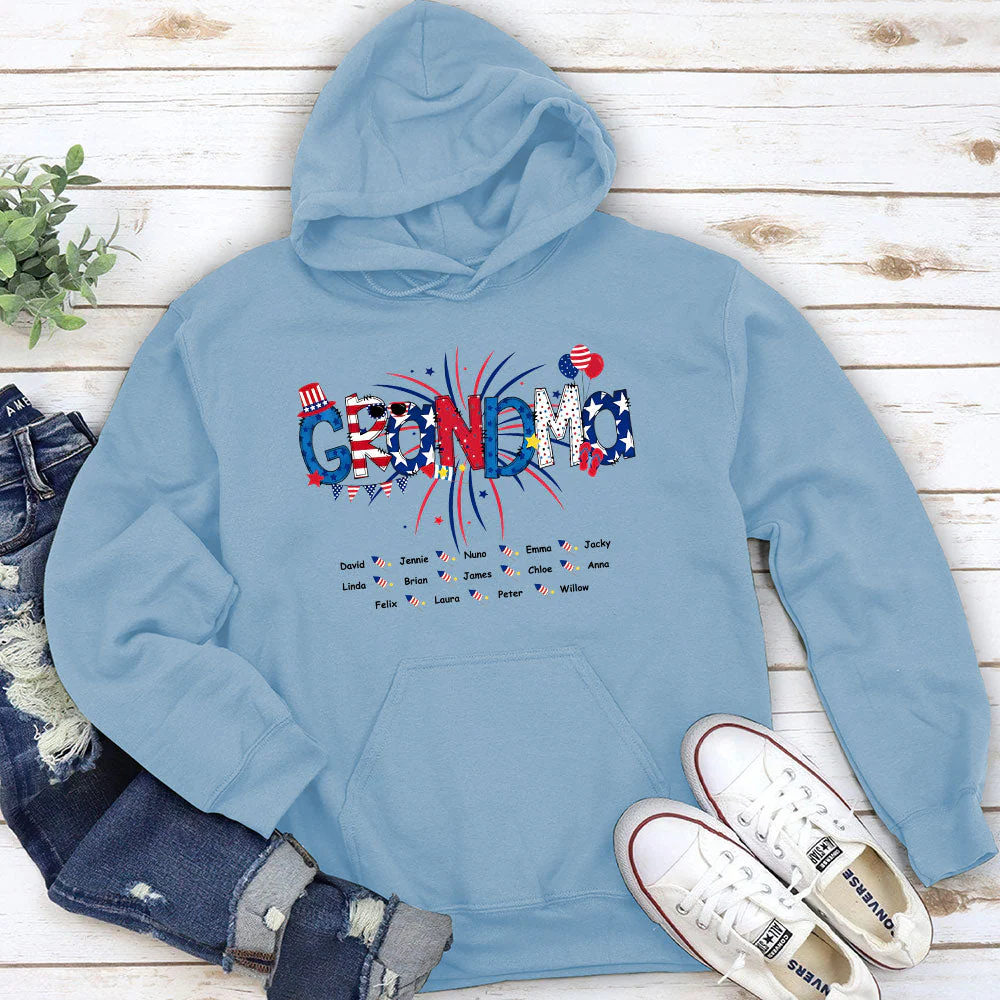 Great Mom Happy Holidays - Personalized Custom Hoodie - Image 4