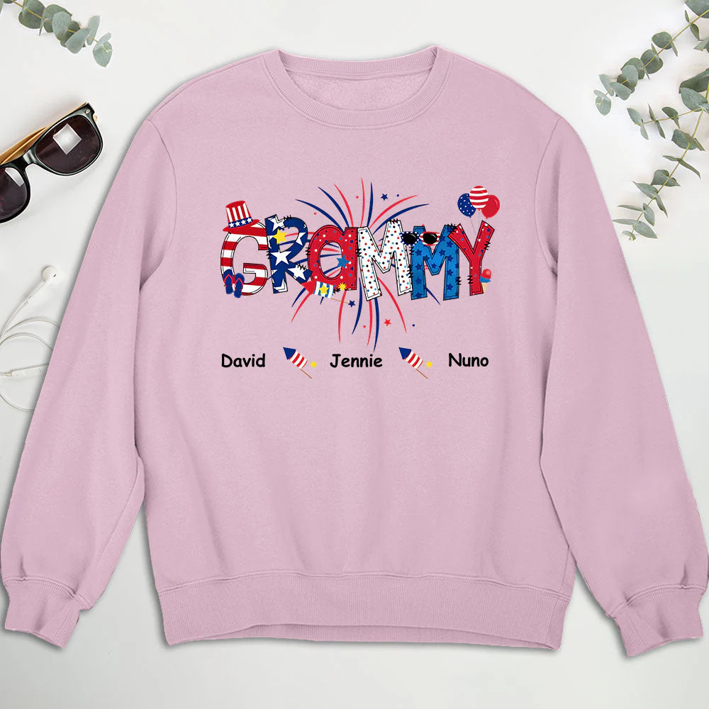 Great Mom Happy Holidays - Personalized Custom Sweatshirt - Image 3
