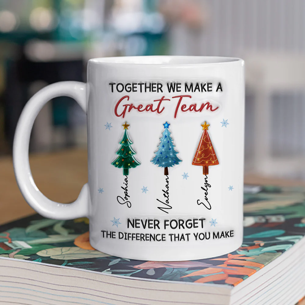 Great Team - Personalized Custom 3D Inflated Effect Mug - Image 3
